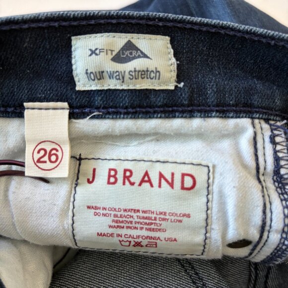 J Brand Jean Womens 26W x 33L Blue Straight Leg Stretch Denim - Picture 11 of 13